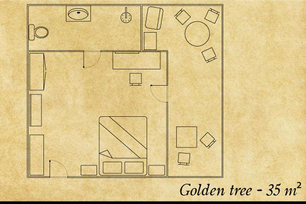 Golden Tree Balcony Suite